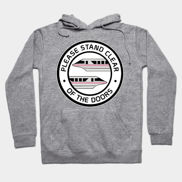 MonorailStandClearPink Hoodie by WdwRetro